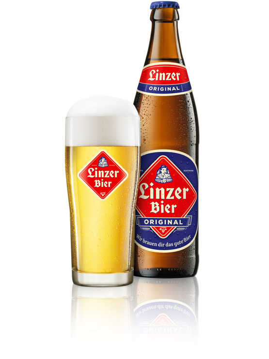 Linzer Bier Original Glas Flasche